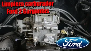 Limpieza de carburador Ford de 2 gargantas