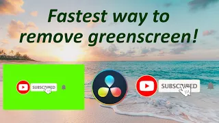 How To Remove Green Screen Davinci Resolve Tutorial / Guide