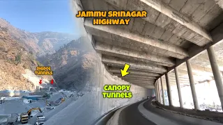JAMMU SRINAGAR HIGHWAY NEW UPDATES 2024 || CANOPY TUNNEL || #nh44 #usbrl @NitinGadkariOfficial