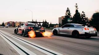 Crazy Widebody GTR Shooting Flames | Cops Raid Meet