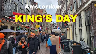 Kings Day Amsterdam 2024 🇳🇱 Celebrate the Netherlands [4K] Walking Tour