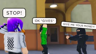 He Got ROBBED.. So I CHASED Him DOWN And Gave Him TO THE POLICE! (Roblox)