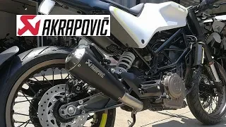 AKRAPOVIC & normal 排気音　Exhaust sound VITPILEN401