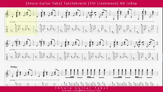 [Share Guitar Tabs] Tanzlehrerin (Till Lindemann) HD 1080p