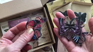 Your Creative Studio Unboxing: Butterfly Collection - Vintage Journaling Subscription