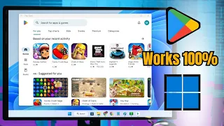 Easiest Way to Install Google PLAY STORE on Windows 11/10 (Works 100%) EASY