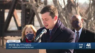 U.S. Transportation Secretary Pete Buttigieg visits KCK to talk bi-partisan infrastructure bill