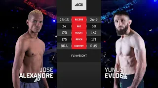 Жозе Алешандре vs. Юнус Евлоев | Jose Alexandre vs. Yunus Evloev | ACA 152