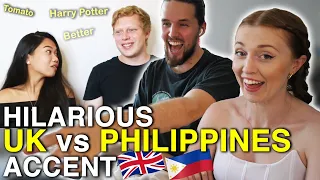 Hilarious British vs Filipino Accent Challenge!