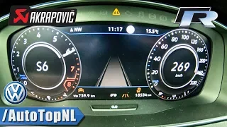 VW GOLF 7.5 R AKRAPOVIC 310HP ACCELERATION & TOP SPEED 0-269km/h LAUNCH CONTROL by AutoTopNL