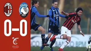 Highlights AC Milan 0-0 AtalantaMozzanica - Matchday 10 Women's Serie A 2018/19