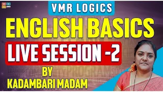 ENGLISH | BASICS | LIVE SESSION -2 | BEST TEACHING | HIGHEST VIEWS | VMR Logics