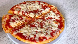 Pizza in a frying pan! Pizza in 5 minutes without baking!