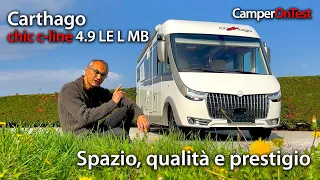 Carthago Chic c-line 4.9 LE L MB: tanto spazio e qualità indiscussa per questo prestigioso motorhome