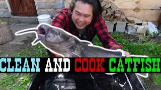 Clean and Cook Catfish - Canh Cua Sour Soup