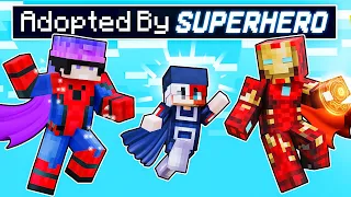 Adopted By SUPERHEROES in Minecraft!