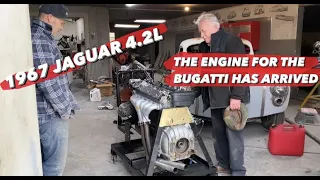 THE ENGINE FOR THE BUGATTI HAS ARRIVED - 67 JAGUAR 4.2L 🔥