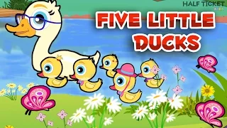 Five Little Ducks | Nursery Rhymes And Kids Songs With Lyrics