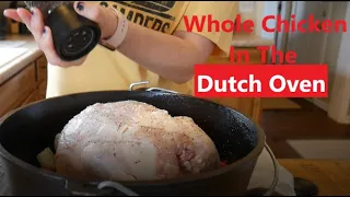 Dutch Oven Whole Chicken || Lodge Cast Iron || Campfire Cooking | | Family Cooking