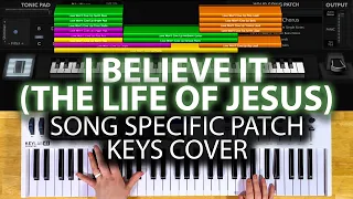 I Believe It (The Life of Jesus) - MainStage patch keyboard cover- Jon Reddick