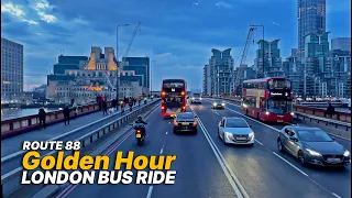 London Bus Ride from North London to Vauxhall Station - Part-journey of Bus Route 88 with diversion