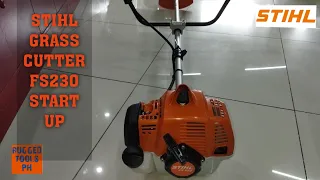 STIHL GRASS CUTTER FS230 START UP