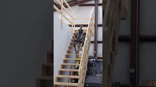 Driving a Boston Dynamics Spot Robot Down Stairs