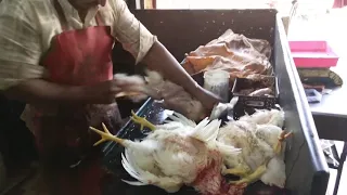 Amazing chicken cutting skill । street food of karachi pakistan