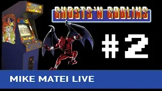 Ghosts 'n Goblins (Arcade) Part 2 - Mike Matei Live HD