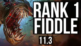 FIDDLESTICKS vs ZAC (JUNGLE) | Rank 1 Fiddle, 7/0/6, 2.3M mastery, Godlike | NA Challenger | v11.3