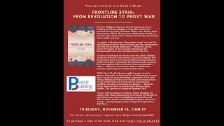 Book Talk: Frontline Syria: From Revolution to Proxy War