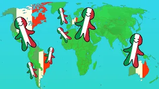 Where does the Italian Diaspora live in the world?