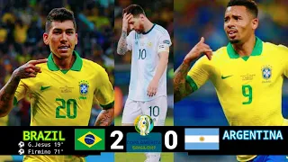 Brazil vs Argentina 2-0 | Semi-final | Extended highlights & All Goals | Copa America 2019