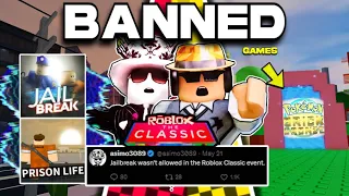 Jailbreak was BANNED FROM Roblox CLASSIC EVENT..