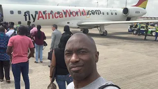 ACCRA to KUMASI GHANA (Kotoka Domestic AIRPORT) | Africa World Airlines Round Trip Flight Review