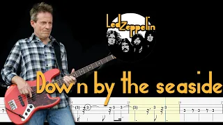 Led Zeppelin - Down By The Seaside (Bass Tabs & Tutorial) By John paul jones
