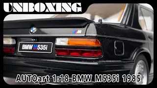 BMW M535i 1985 / 1:18 AUTOart / UNBOXING