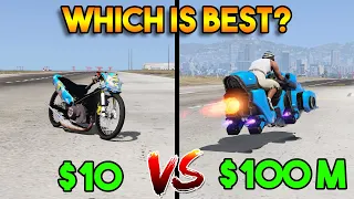 GTA 5 : CHEAPEST BIKE VS MOST EXPENSIVE BIKE (WHICH IS BEST?)