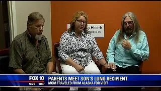 Parents meet son's lung transplant recipient