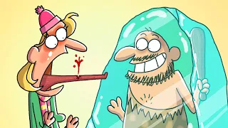 Frozen Caveman | Cartoon Box 319 by Frame Order | Hilarious Cartoon Compilation