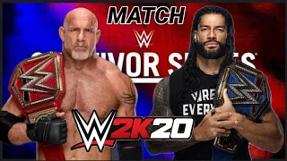 Roman Reigns vs Goldberg full match WWE2K20 on Survivor series 🔥🔥