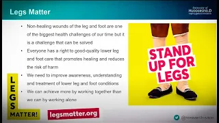 Standing Up For Legs & Why They Matter by the University's Professor Karen Ousey & Dr Leanne Atkin