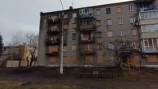Славянск 23.12.2022 — Руины и Разрушения по городу.