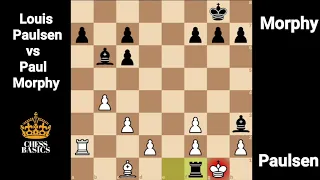 Louis Paulsen Vs Paul Morphy | Exchange Sacrifice Morphy Style