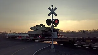 BNSF 4457 With A Tank North, Sacramento Northern Bike Trail Ped. Railroad Crossing, Sacramento CA