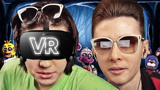 ХЕСУС И ЖОЖО ИГРАЮТ В ХОРРОРЫ FNAF и SCP В VR-ШЛЕМЕ | СЛОМАЛИ КОНТРОЛЛЕР VALVE INDEX