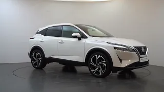 Stunning Top of Range Qashqai Tekna+ in Storm White Pearlescent with Black Premium Leather Interior!