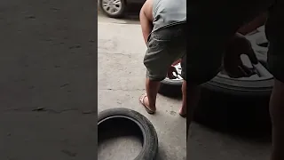 Changing tire