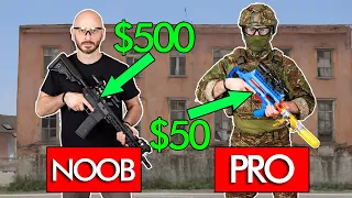 Pro Player with Noob Gun VS Noob Player with Pro gun