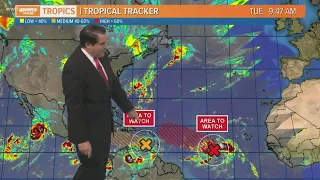 Tuesday midday tropical update: Keeping an eye on two tropical waves